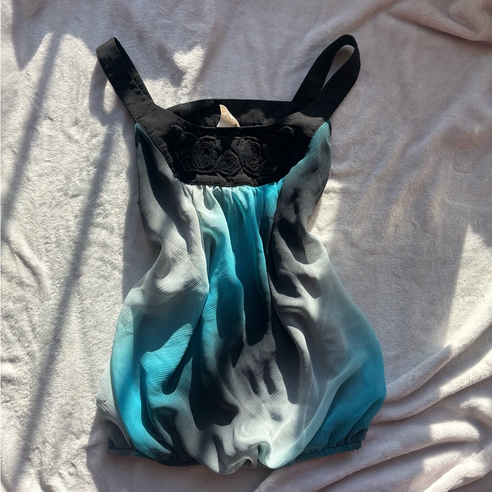 Elegant Black and Blue Women's Camisole
